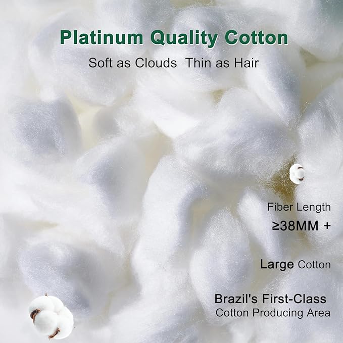 YOUR MOON Fluffy Support Bed Pillow Queen Size, Super Soft Premium - Image 4