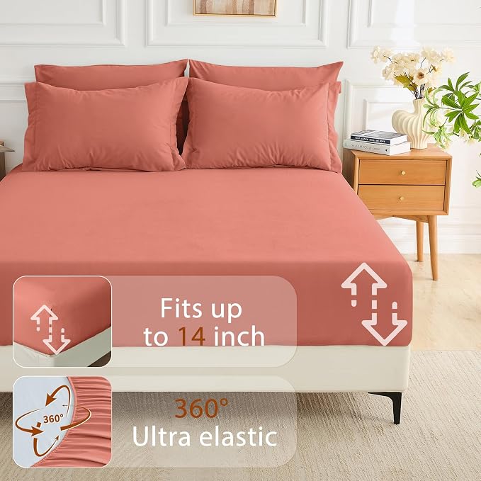 MUXHOMO 7 Pieces Queen Comforter Set, Soft Bed in a Bag Queen Size, All Season - Image 6