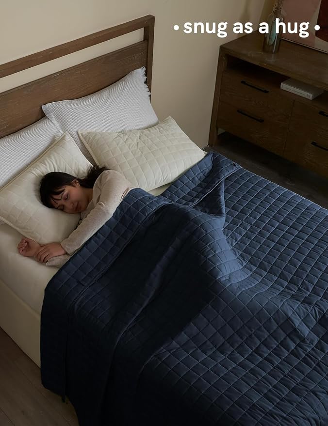 YnM 17lbs Weighted Blanket for Adults, Cotton Heavy Bed Throw Blanket - Image 3