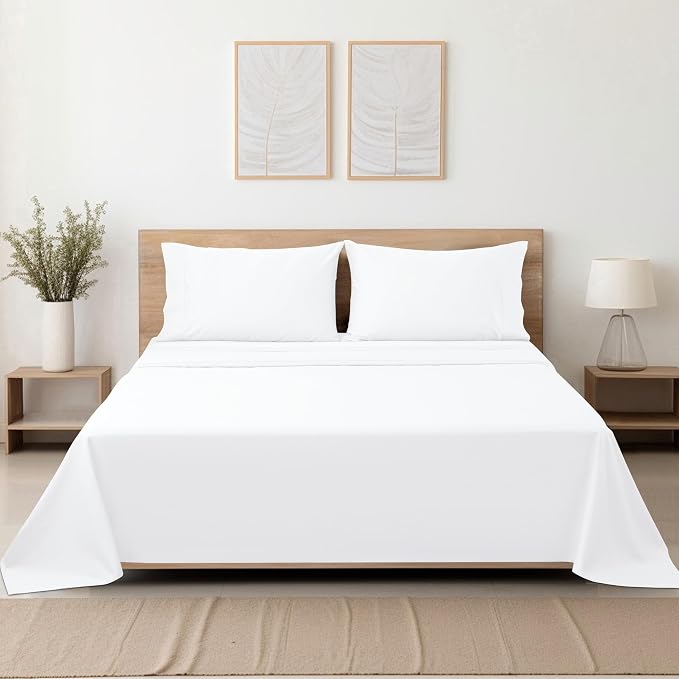 Cotton Full Flat Sheet Only, 600 Thread Count 100% Egyptian Cotton Top Sheet - Image 8