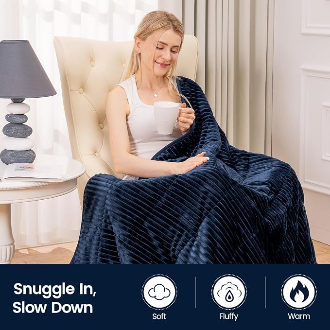 Sherpa Fleece Adult Weighted Blanket 20lbs - Image 4