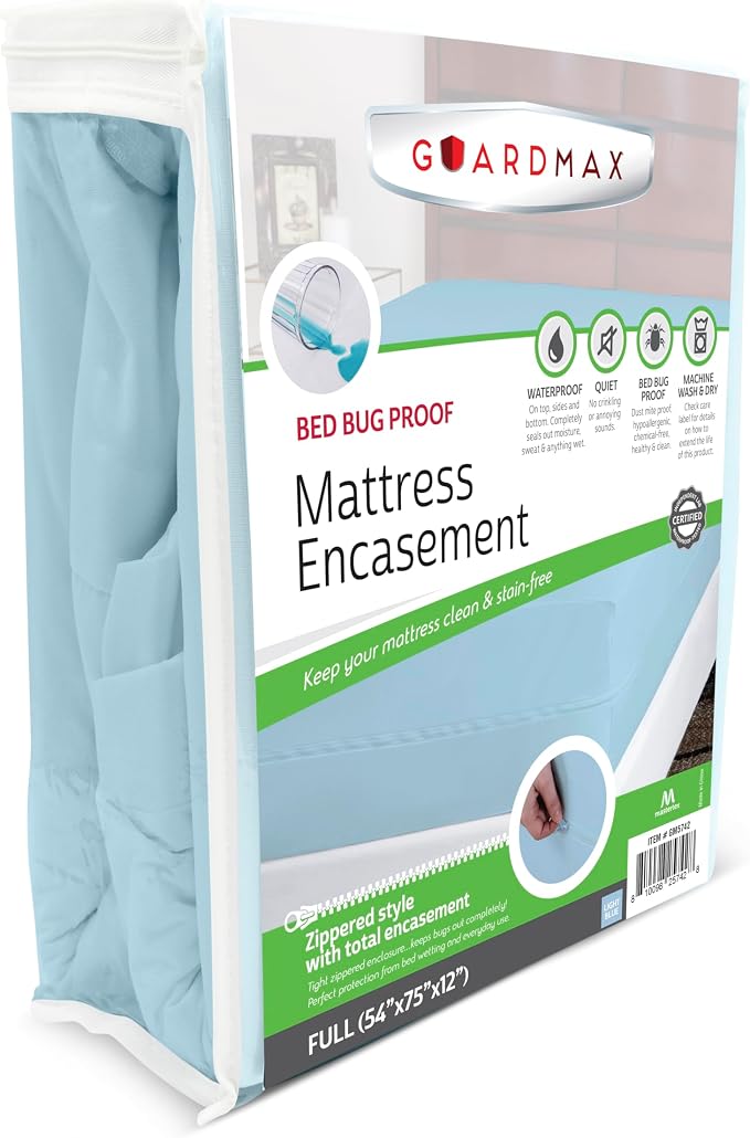 Guardmax Jersey Knitted Full Zippered Mattress Encasement by Guardmax