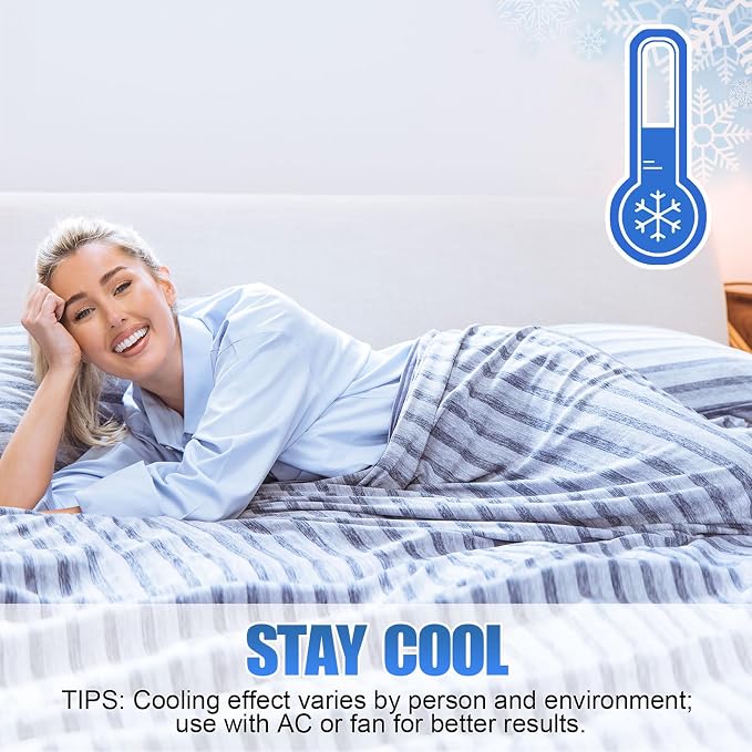 Ailemei Direct Cooling Blanket for Hot Sleepers, Double Sided Cold Effect - Image 4