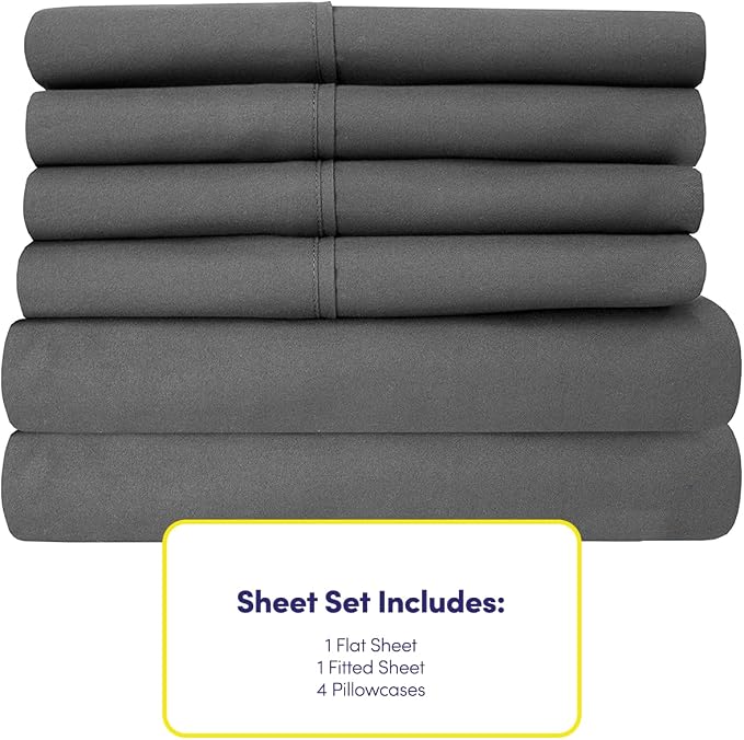 Bed Sheets Queen Size Grey - Image 4