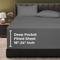 Royale Linens Extra Deep Pocket Full Fitted Sheet Only by ROYALELINENS