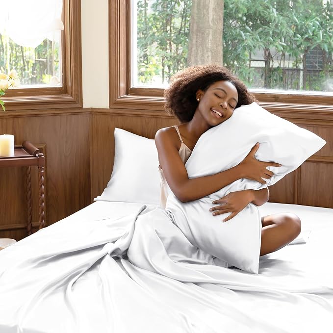 CozyLux Satin Sheets King Size Sheet Set - Image 5