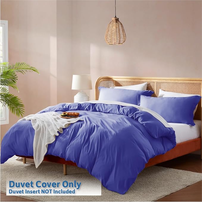 Nestl Royal Blue California King Duvet Cover Sets - Image 2