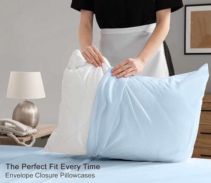 RUVANTI 100% Cotton Sheets – California King Percale Bedding, Cooling & - Image 7