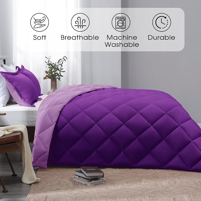 Basic Beyond Purple Twin Comforter Set - Image 2