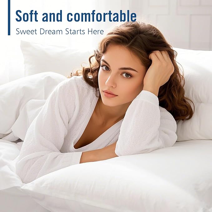Piwaal Bed Pillows King Size 4-Pack - Image 4