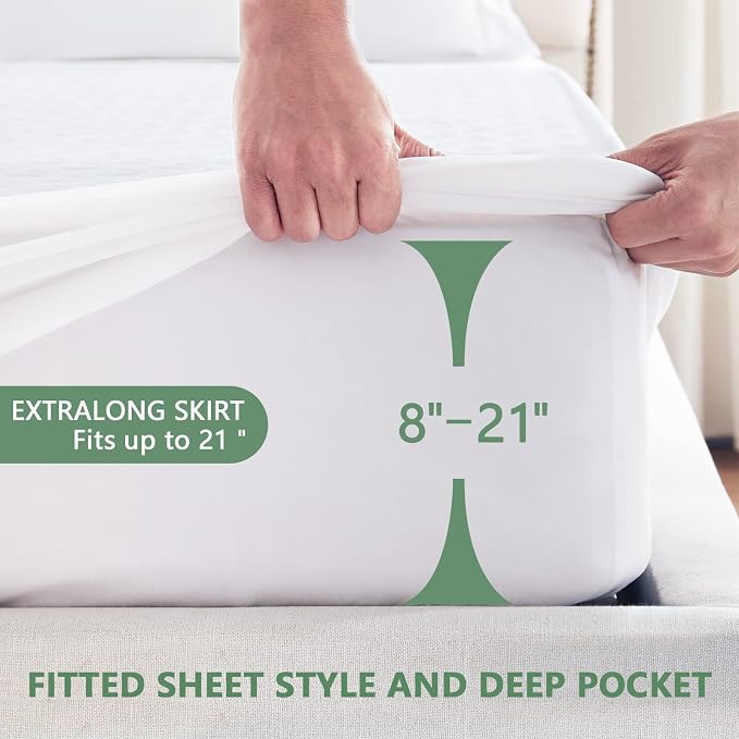 Premium Waterproof Mattress Protector King Size, Breathable Bed Cover 3D Air - Image 5