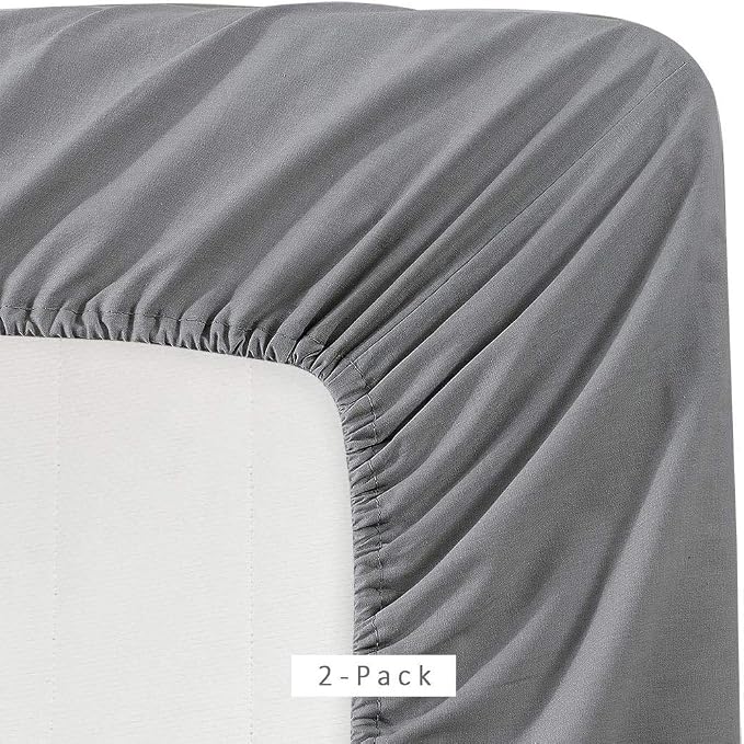 Jersey Knit Microfiber 2 Twin XL Fitted Bottom Bed Sheets 1800 Ultra Soft - Image 6