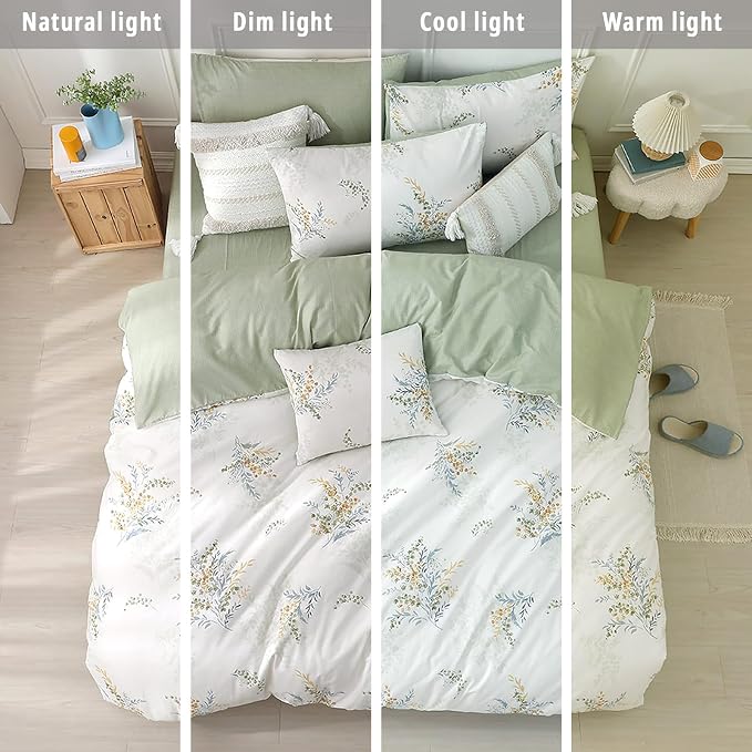 LEMIROE White Cotton Comforter King Size 3Pcs - Image 6