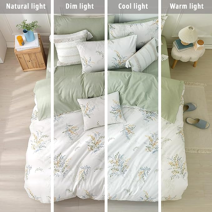 LEMIROE White Cotton Comforter Queen Size 3Pcs - Image 6