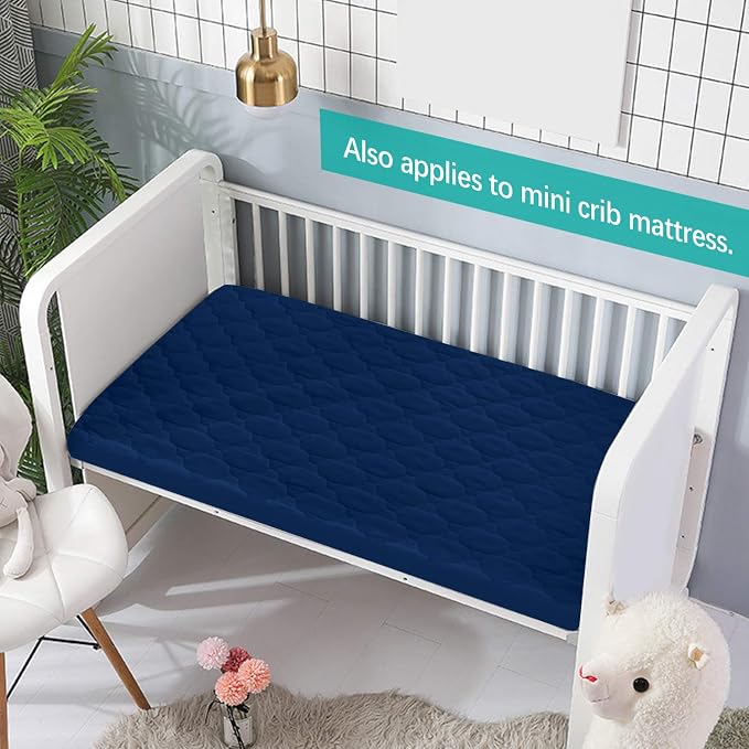 Pack and Play Mattress Protector Sheets Fitted Waterproof Pack and Play - Image 4