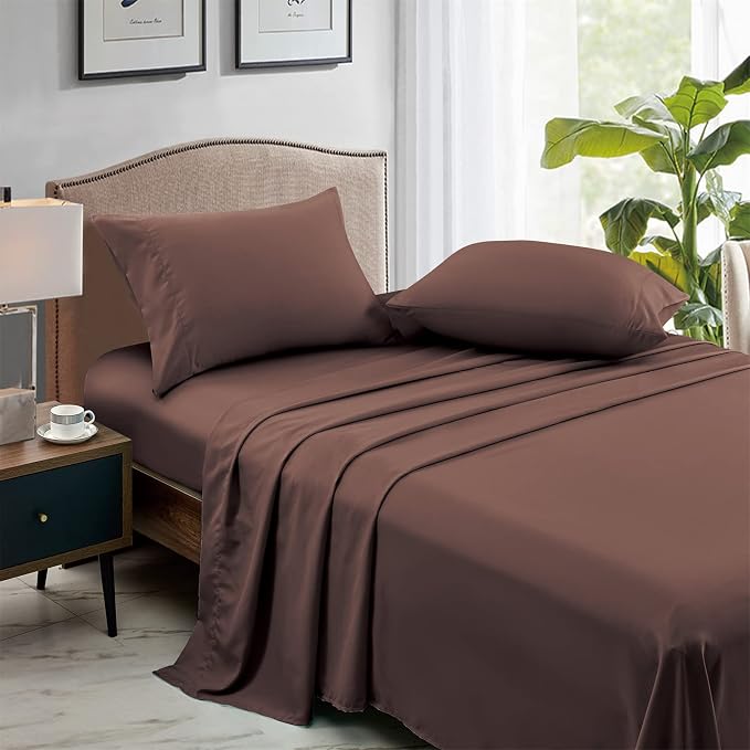 FreshCulture Twin Flat Sheets Only, Soft Microfiber Bedding Sheets - Image 3