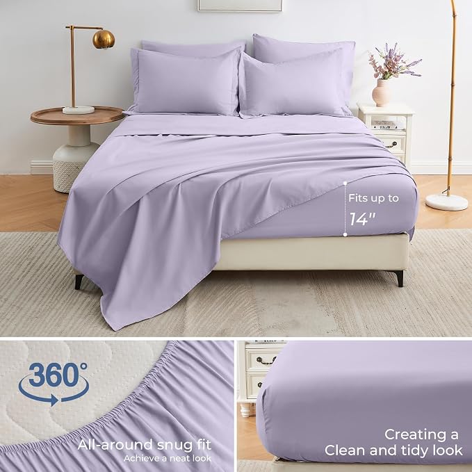 Sasttie Full Size Comforter Sets, 7 Pieces Bed in a Bag Full, Complete Bedding - Image 4