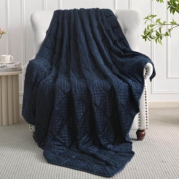 Mr. Sandman Weighted Blanket for Adults Queen Size 12 lbs, Soft Cooling Heavy - Image 7