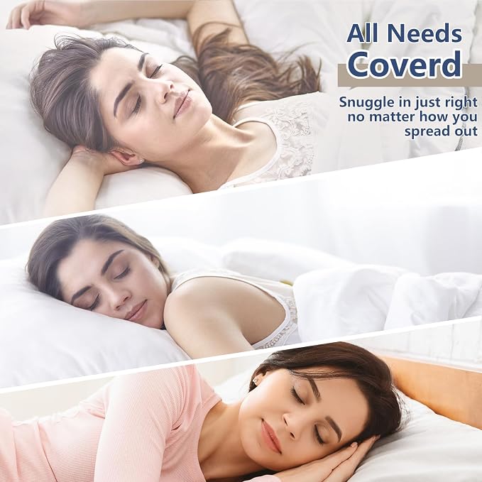 CozyLux Pillows Queen Size Set of 4, Soft and Supportive 3D Down Alternative - Image 8
