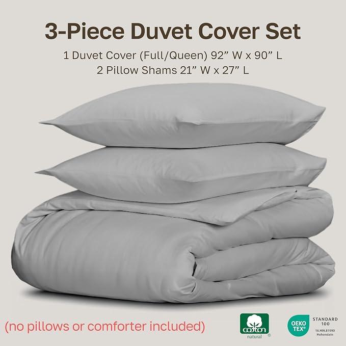 California Design Den 3 Pc Duvet Cover Set Queen Size/Full Size - Image 5