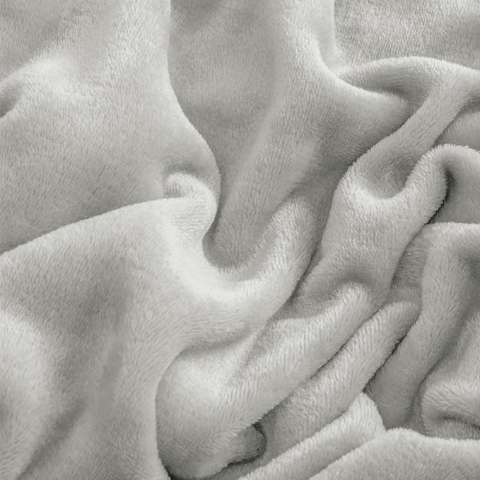 BEDELITE Flannel Sheets Twin Size Light Grey - Image 5