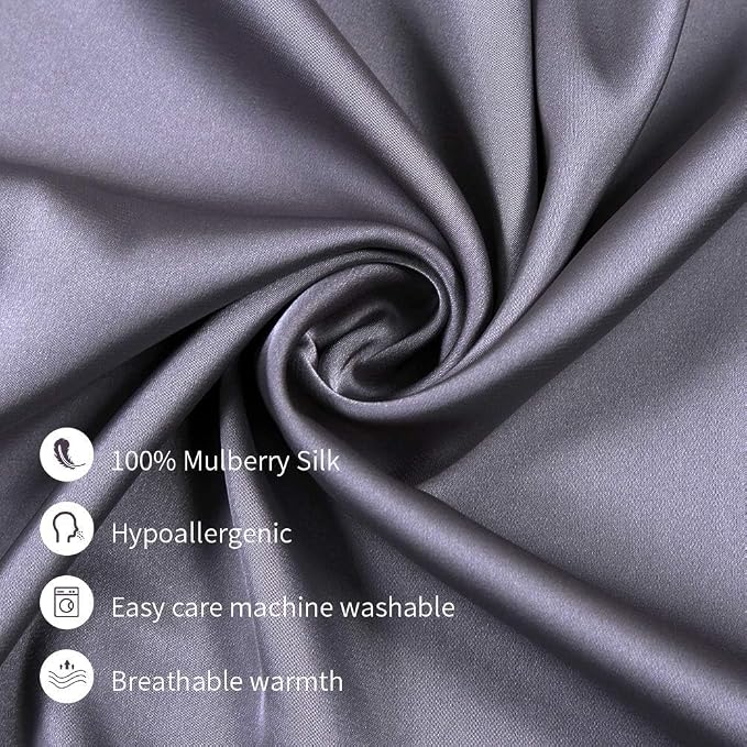 Jocoku 100% Mulberry Silk Pillowcases Set of 2 - Image 5