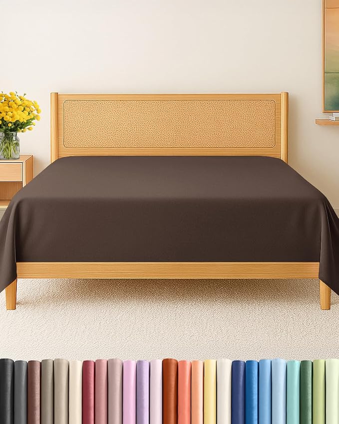 Cal King Size Flat Sheet by CGKUnlimited