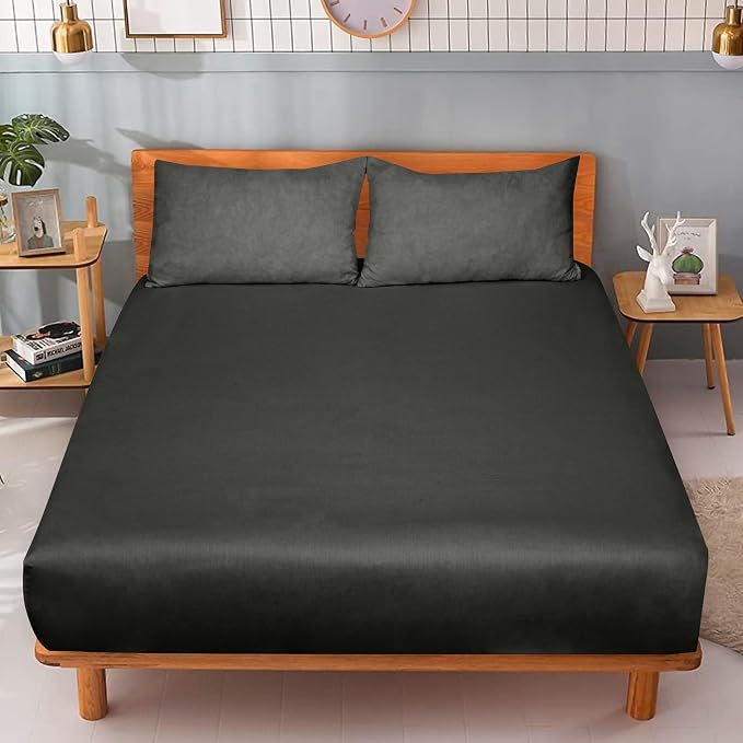ROYALE LINENS 300 Thread Count 100% Long Staple Combed Cotton Fitted Sheet - Image 5