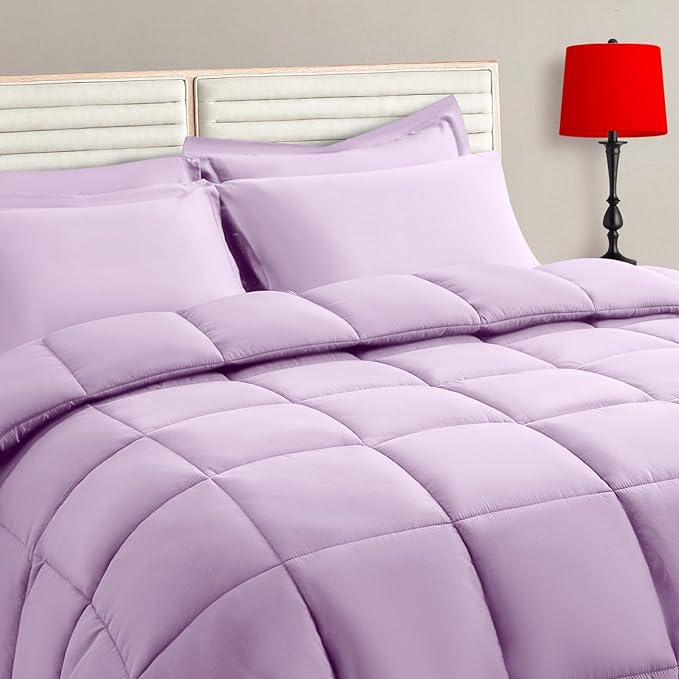 TAIMIT Light Purple Twin Size Comforter Set by TAIMITBedingSets