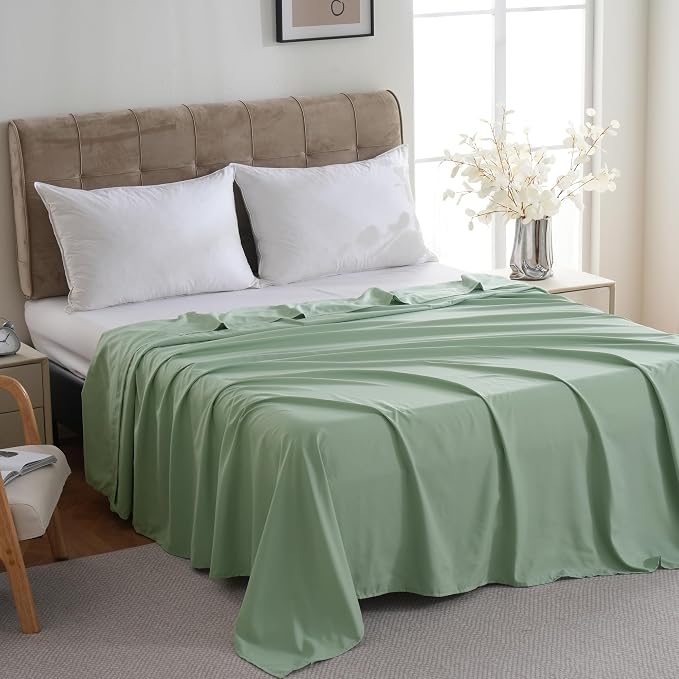 ZPECC Bulk Flat Sheets Only Twin Size 6 Pack, Easy Sort Top Bed Sheet by - Image 2