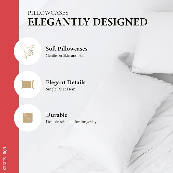 100% Egyptian Cotton King Size Sheet Set - Image 5