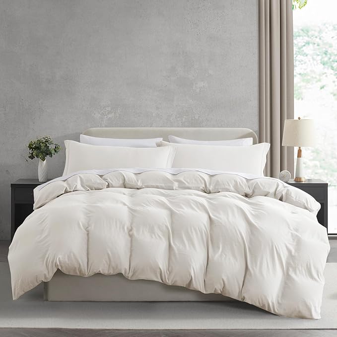 Nestl Off White Duvet Cover King Size by Nestl