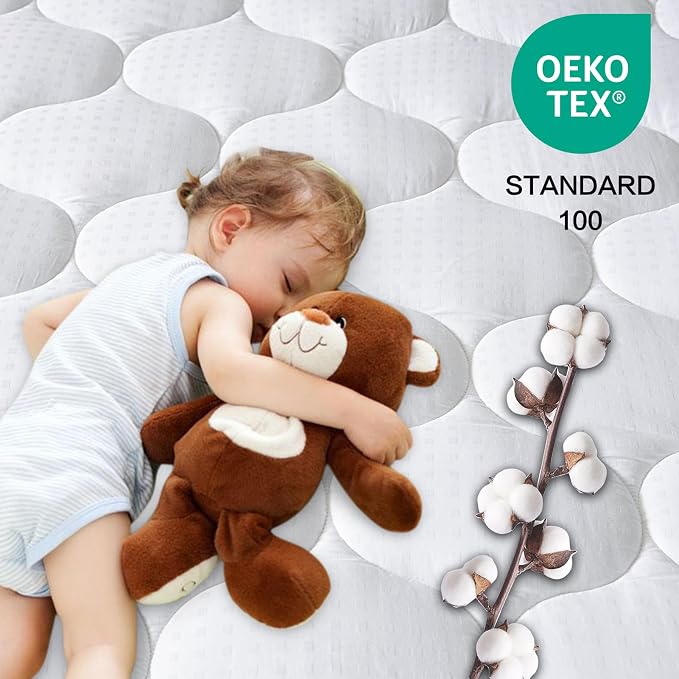 LEISURE TOWN Olympic Queen Mattress Pad Cover Mattress Topper Cotton Top Pillow - Image 2