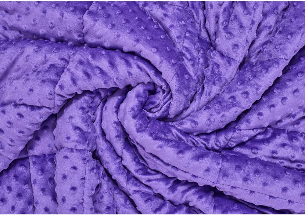 TONGDADA Minky Weighted Blanket | 40''x60'', 7lbs | Cozy and Soft Minky - Image 6