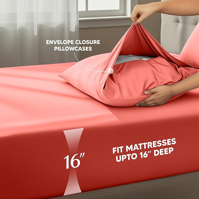 Utopia Bedding Full Size Sheet Set – 4 Piece Bed Sheets, Soft and Breathable - Image 4
