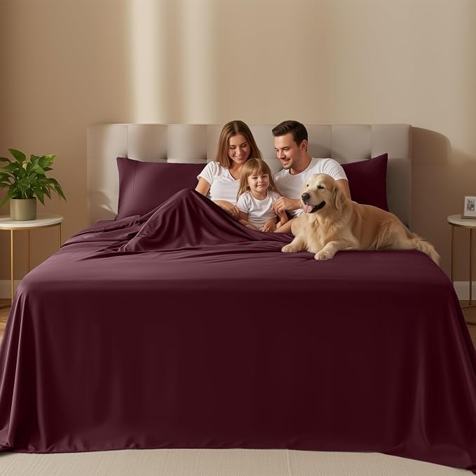 Utopia Bedding Full Size Sheet Set – 4 Piece Bed Sheets, Soft and Breathable - Image 2