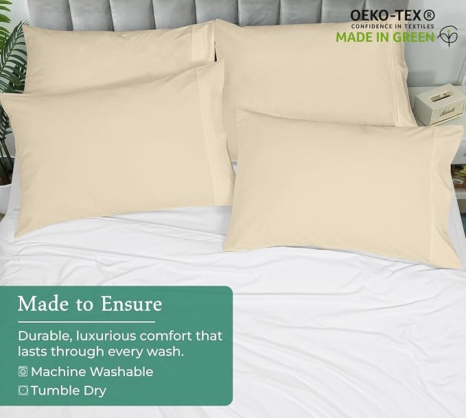 Royale Linens Queen Pillowcase Set of 2 - Image 8
