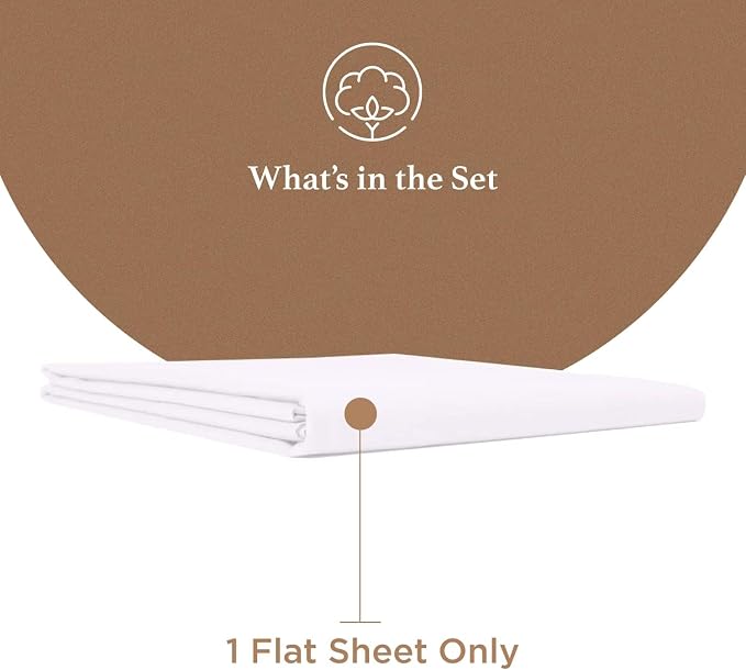 Good Sleep Bedding Queen Size Flat Sheet Only - Image 2