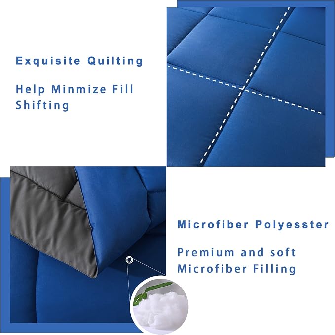 DOWNCOOL Twin Comforter Set -All Season Bedding Comforters Sets - Image 4