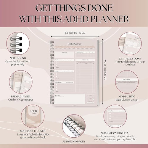 ADHD Daily Planner for Neurodivergent Adults - Image 2