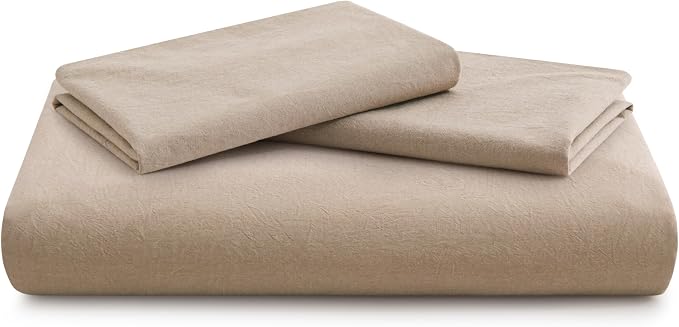 LOVQUE Linen Grey Duvet Cover Full Size, 100% Washed Cotton Linen Like Bedding - Image 7