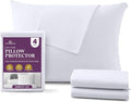 CirclesHome Pillow Protectors 4 Pack Queen Zippered by CirclesHome