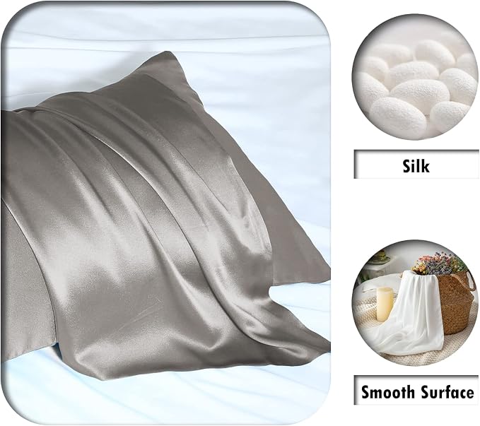 Mulberry Silk Pillowcase for Hair and Skin Pillow Case - Image 2