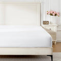 ROSE&RISY White Full Fitted Sheet, Soft and Breathable by ROSERISY