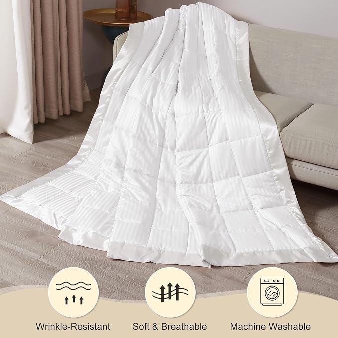 downluxe Weighted Blanket Queen Size, 15 lb Weighted Blanket - Image 6