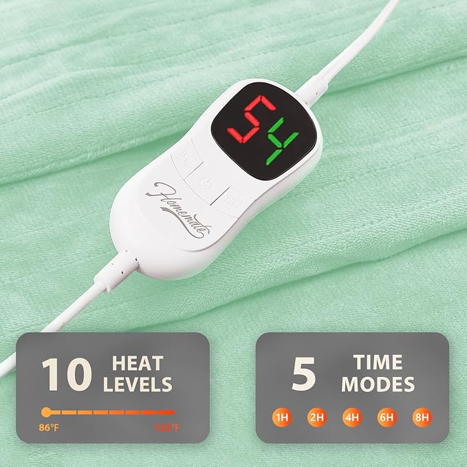 Homemate Electric Heated Blanket Queen Size - Image 4
