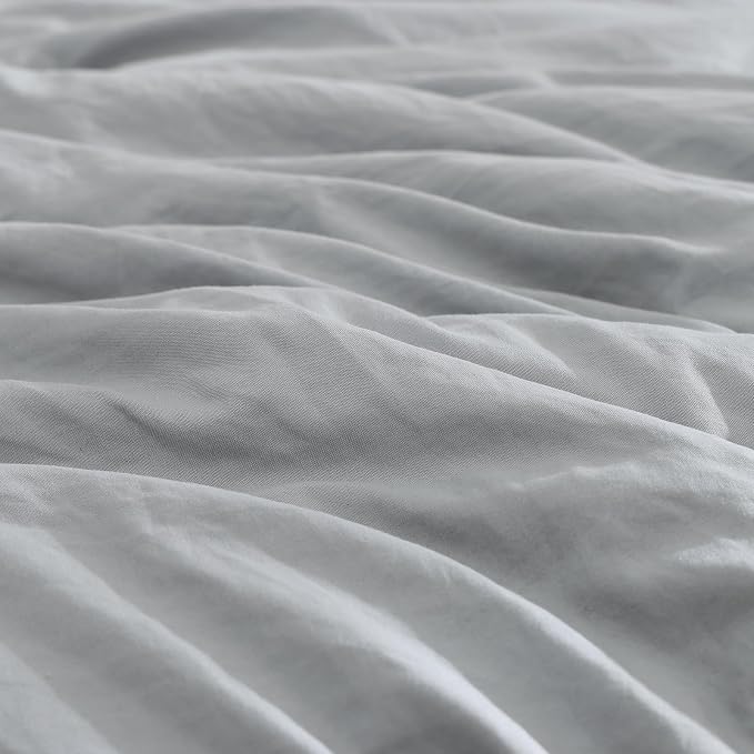 WRENSONGE Twin Comforter Set- 5 Pieces Light Grey Bed in a Bag, All Season Twin - Image 5