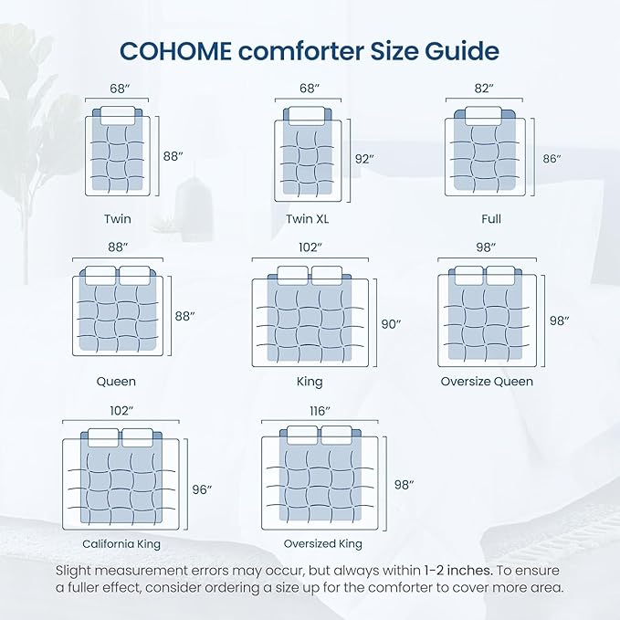 COHOME Quilted Queen Size Comforter - Image 7