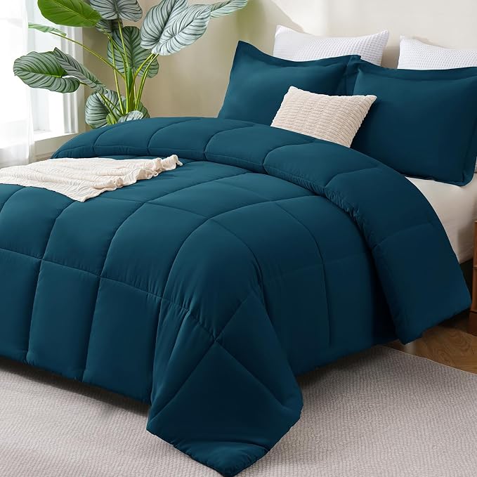 CozyLux Queen Comforter Set Lyons Blue by CozyLux