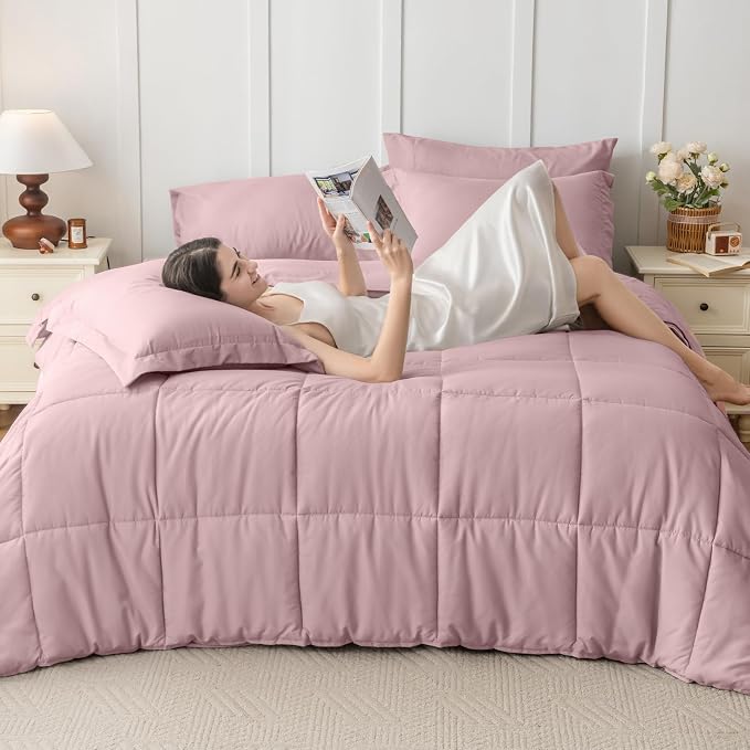 JOLLYVOGUE Full Comforter Set, Ultra-Soft Bed in a Bag Full Size 7 Pieces - Image 7